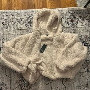 White Fluffy Kids Jacket BRAND NEW WITH TAG